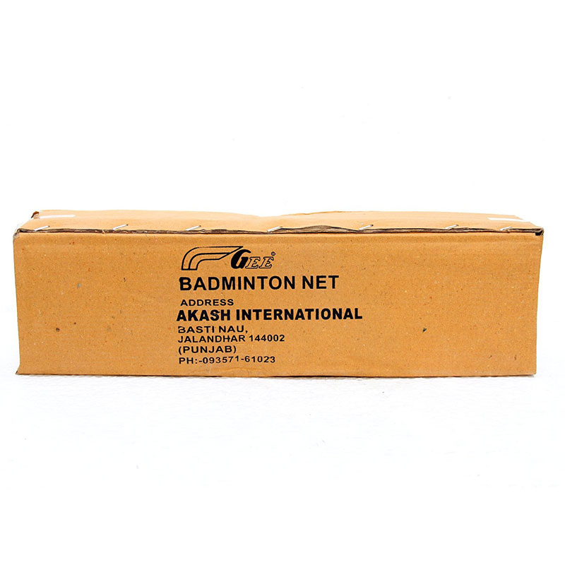 Gee Unisex Nylon Badminton Net Standard Red In Box Packing