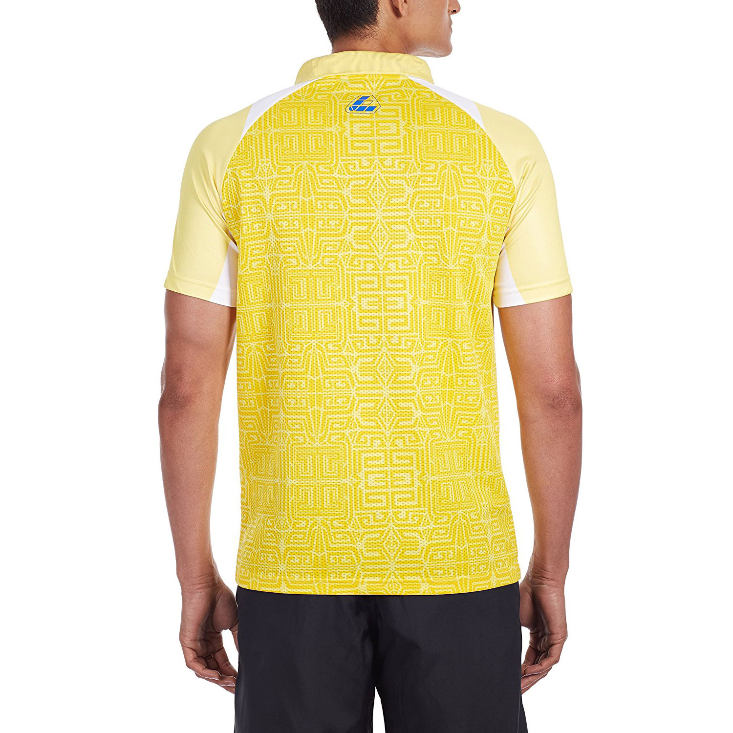  Li-Ning ALPH423-3 Collar Badminton T-Shirt, Men's (Yellow) 