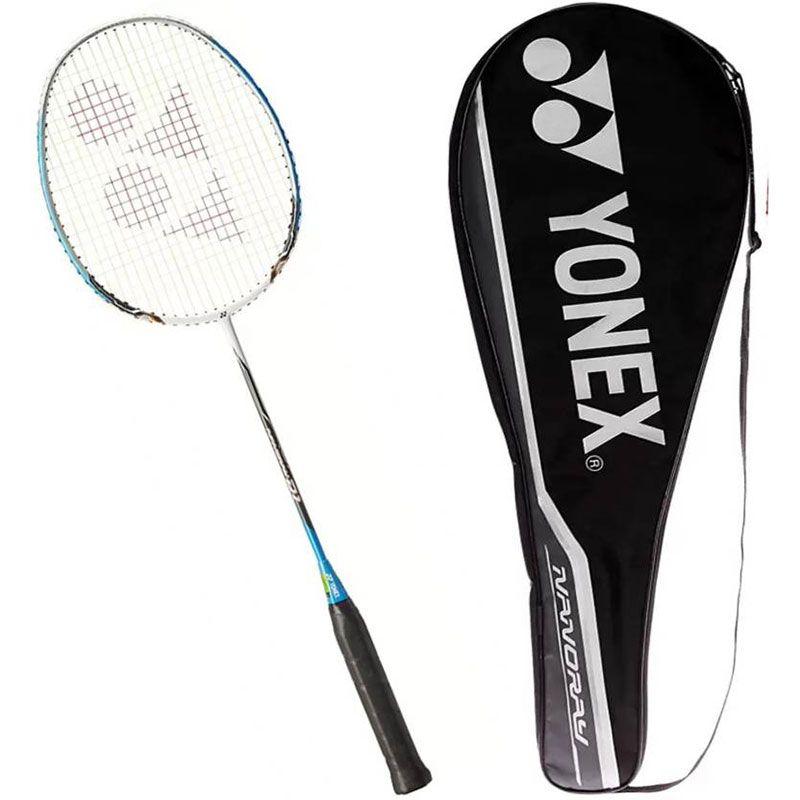 Yonex Nanoray D1 Isometric Shape With Graphite+Inanomesh Carbon Nanoytube G4 Strung  (Multicolor, Weight - 95 g)