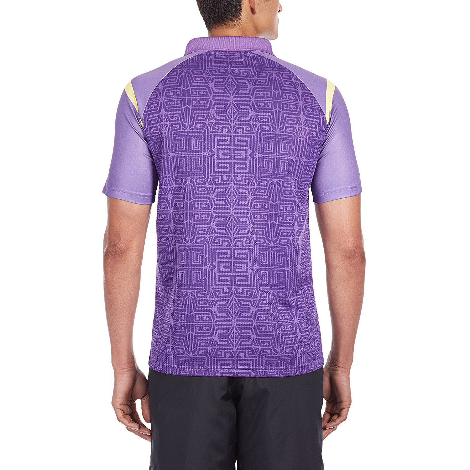 Li-Ning ALPH421-5 Collar Badminton T-Shirt, Men's (Purple) 