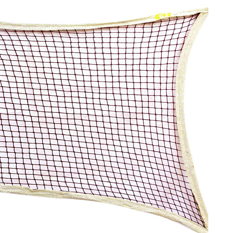Queen Sports Badminton Net Premium quality Cotton Maroon Standard Size for Sports Training Practice and Fun