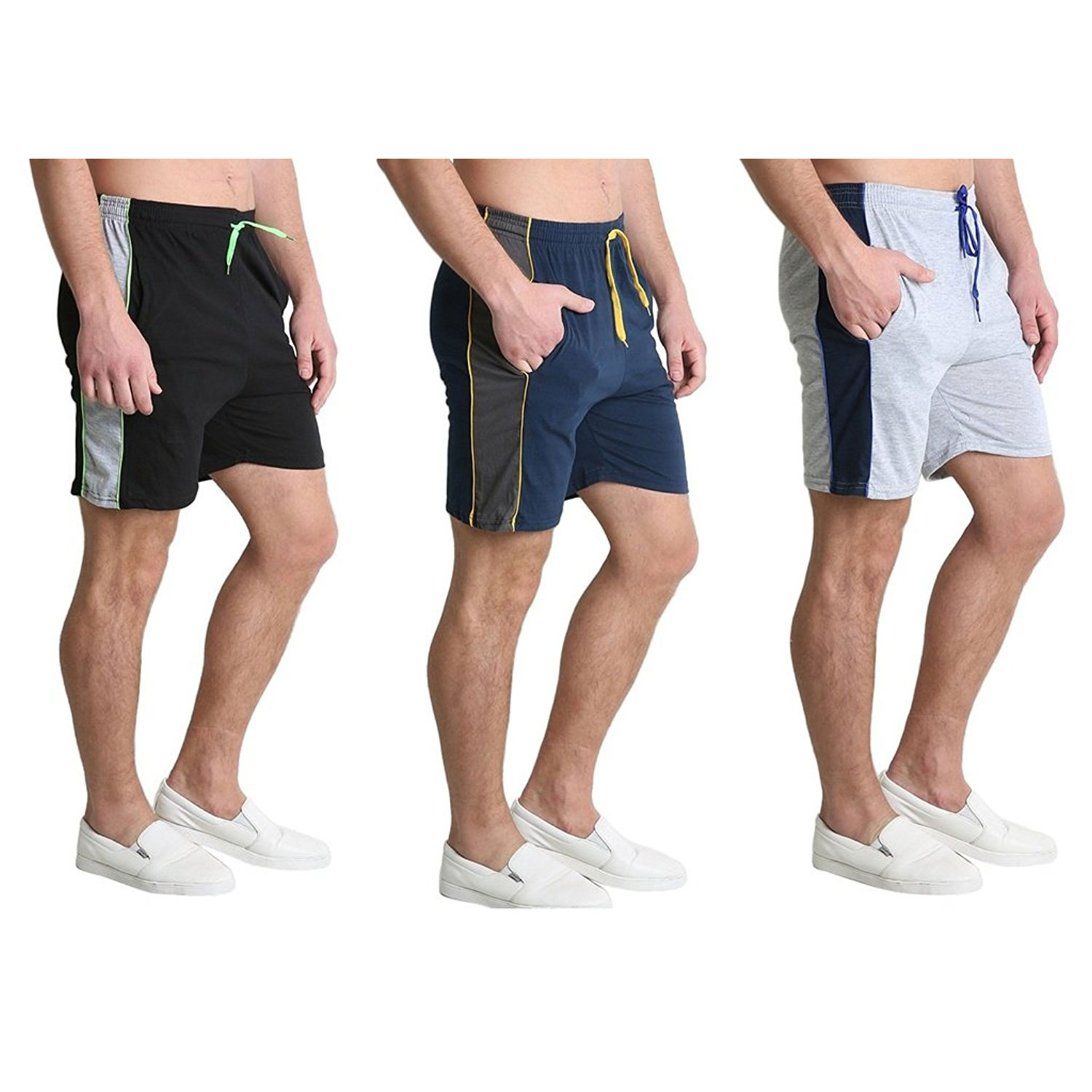  Zacharias Men's Shorts Pack of 3