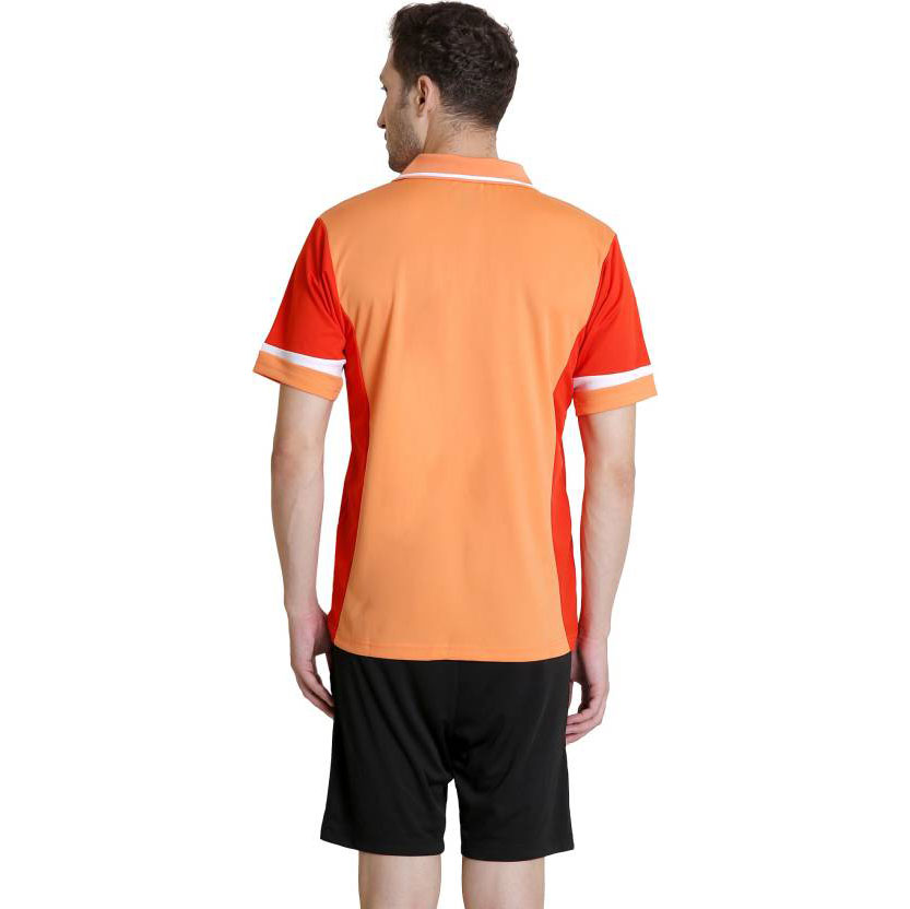   Yonex Solid Men's Polo Neck Orange T-Shirt