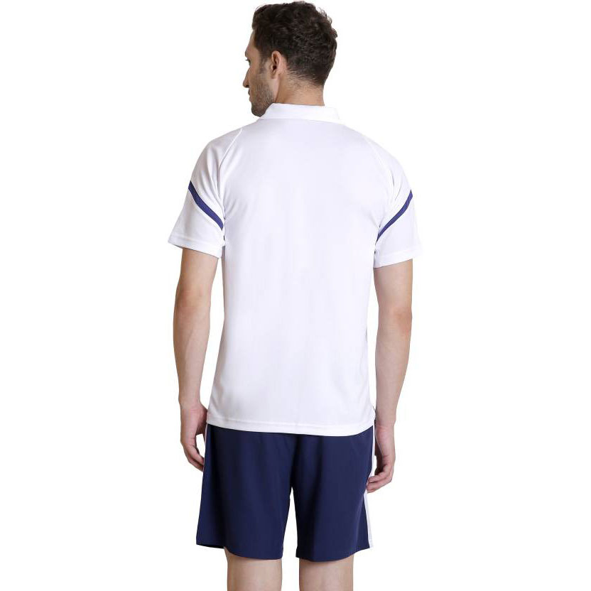  Yonex Self Design Men's Polo Neck White T-Shirt