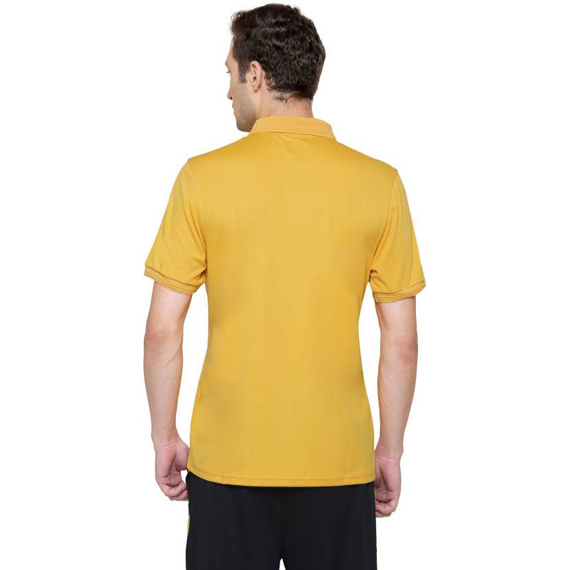  Yonex Solid Men Polo Neck Orange T-Shirt