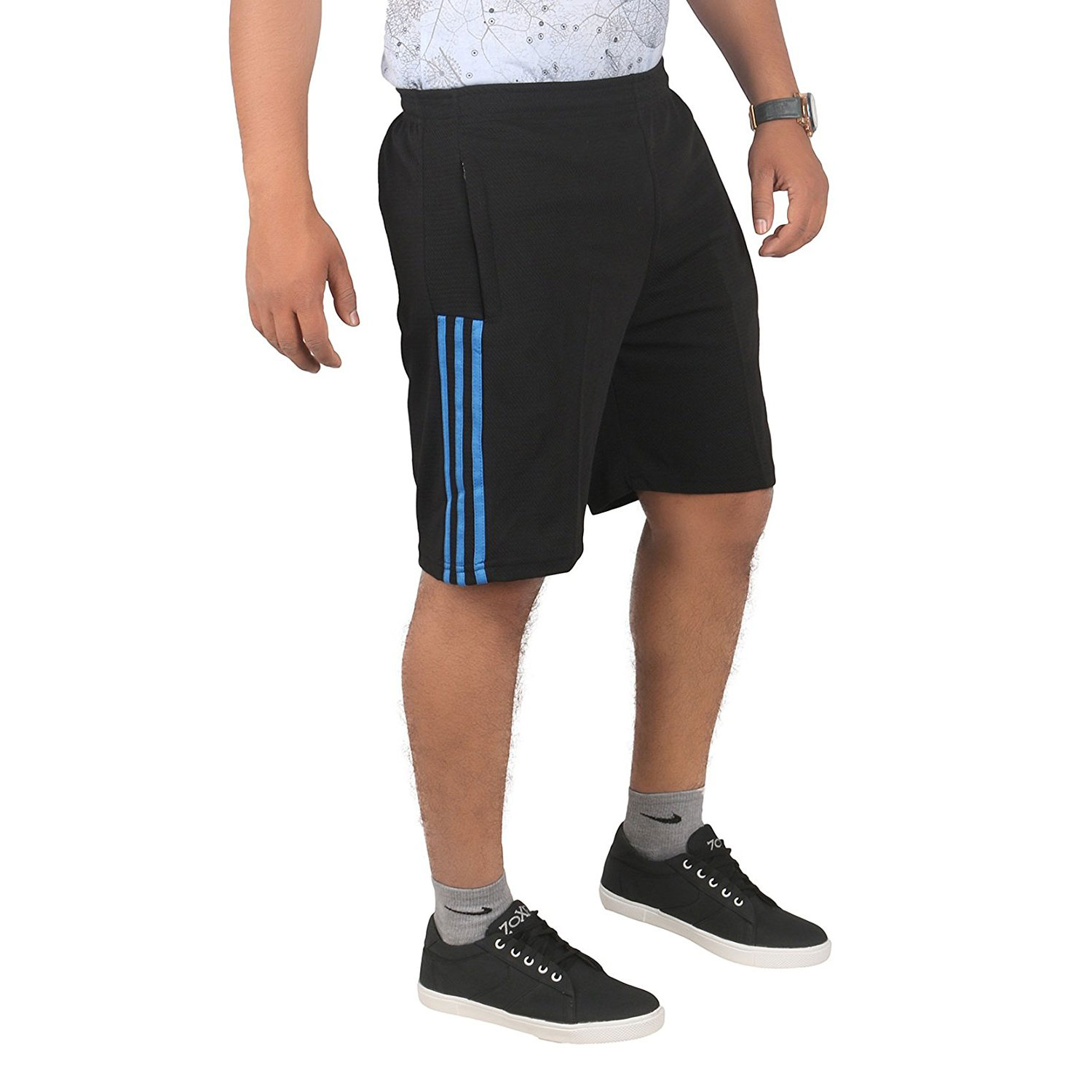  Men's Polyester Shorts, Gym Half Pants