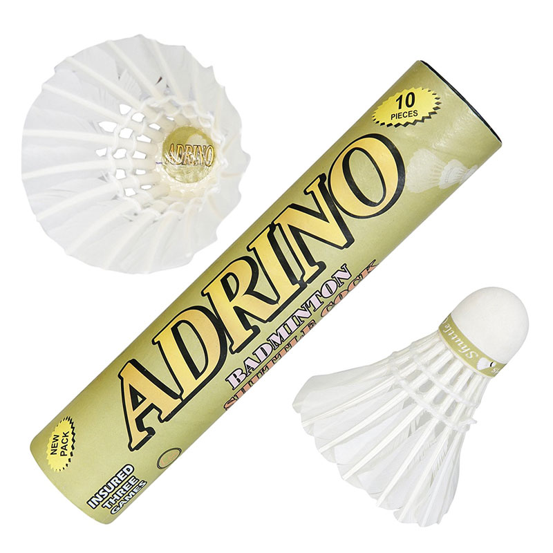  AD-10 Adrino Strong Feather Badminton Shuttle cocks (Pack of Ten).SPNR